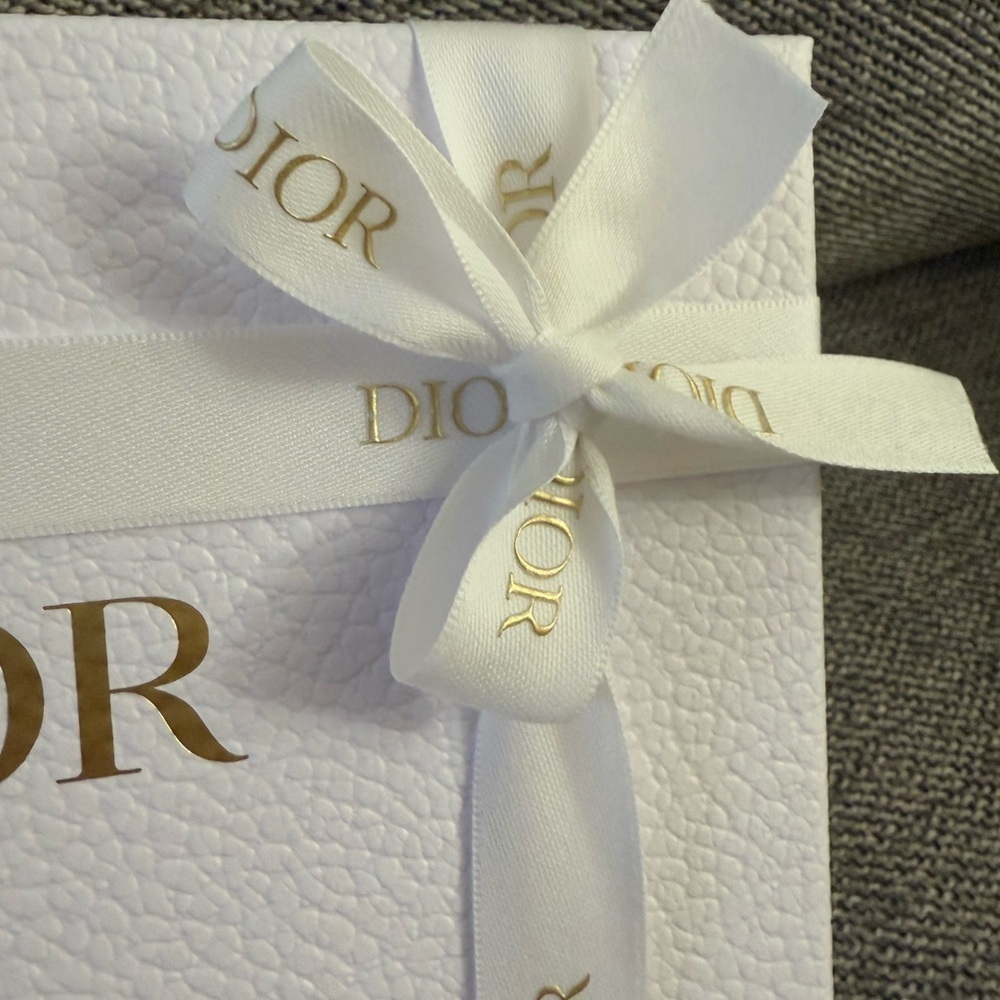 Dior White Empty Small Ribbon Rectangle Gift Box Paper Gift Birthday - Picture 8 of 15